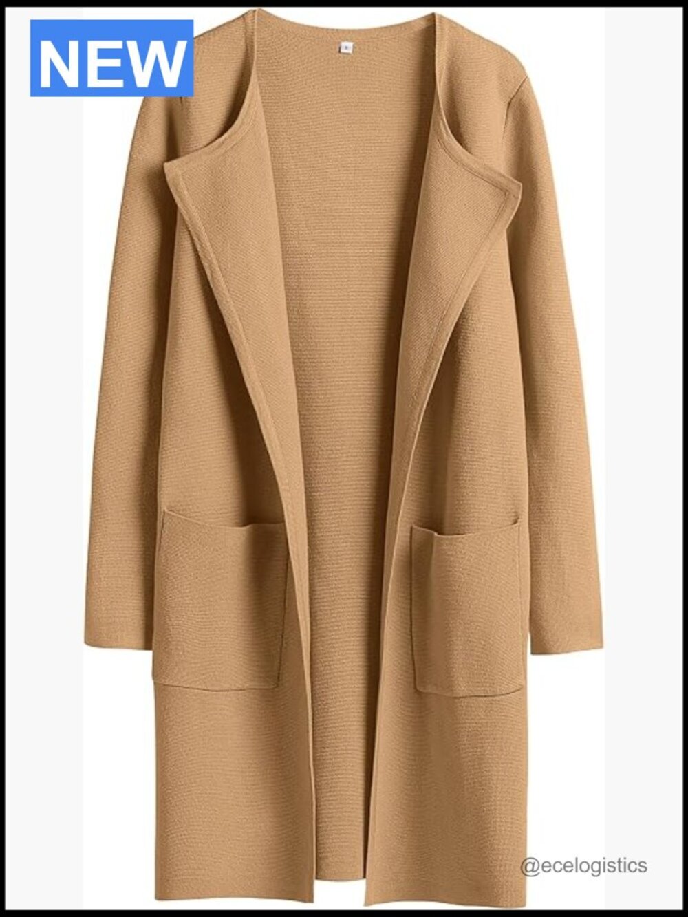 Open Front Cardigan Sweater Knit Coatigan Long Jacket Dressy Casual